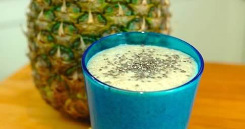 Ananas-Chia-Smoothie